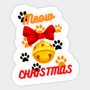 Meow Christmast Sticker